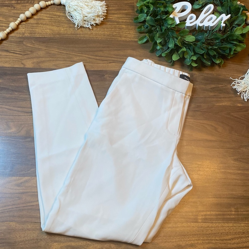 🆕THEORY Thaniel Z2 warm Ivory pants - Picture 4 of 15